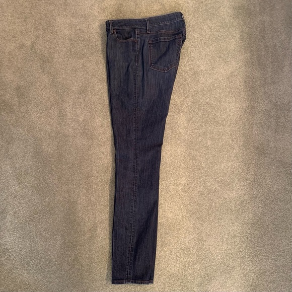 Loft Jeans ~ Tall 29/8 ~ Curvy, Skinny ~ Dark Wash Blue ~Sophisticated Cowboy - Picture 2 of 6